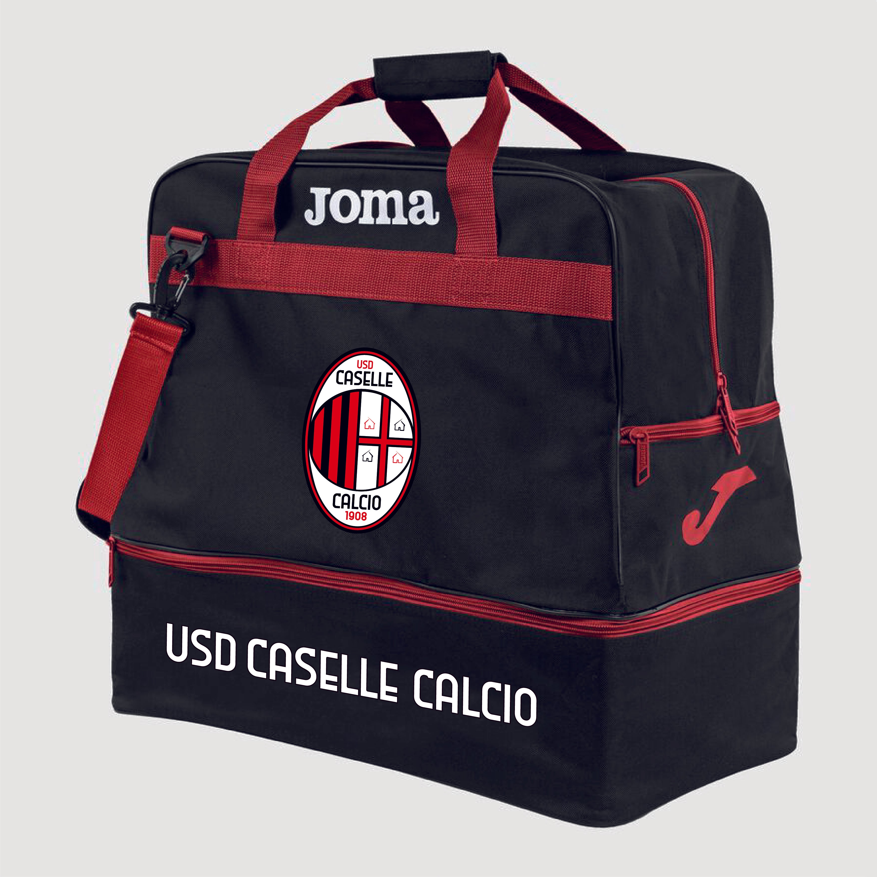 Borsa sportiva Grande Training III nero rosso