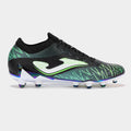 Scarpe calcio Striker Top 25 terreno solido FG nero verde