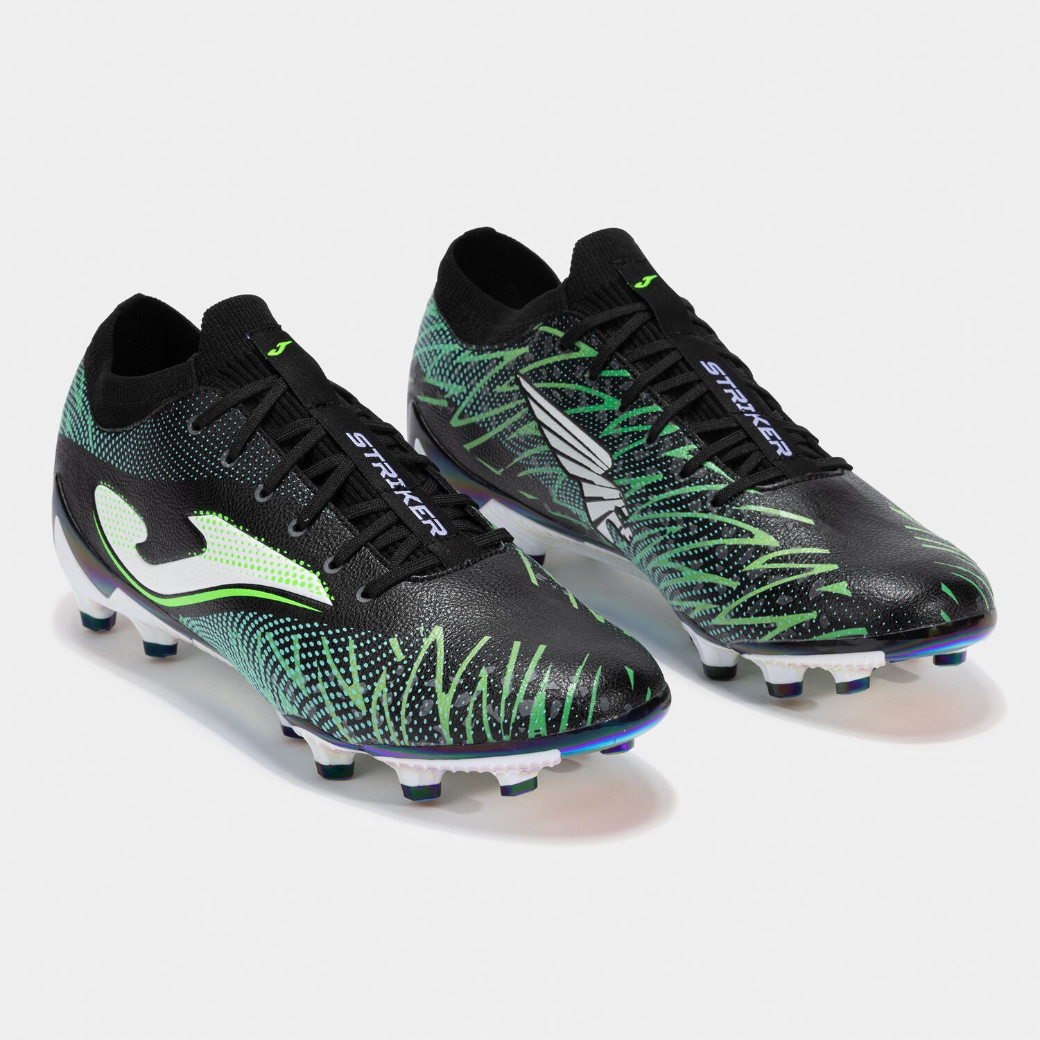 Scarpe calcio Striker Top 25 terreno solido FG nero verde