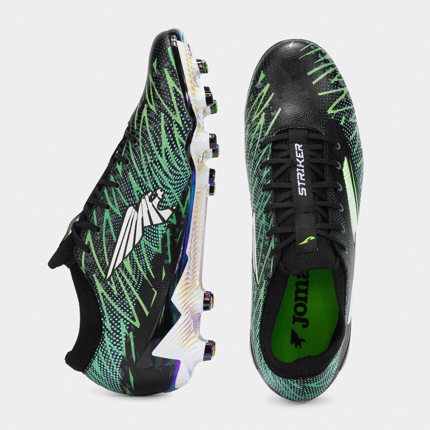Scarpe calcio Striker Top 25 terreno solido FG nero verde